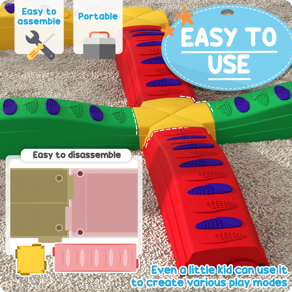 Configurable Balance Beam Set (12 Pieces)