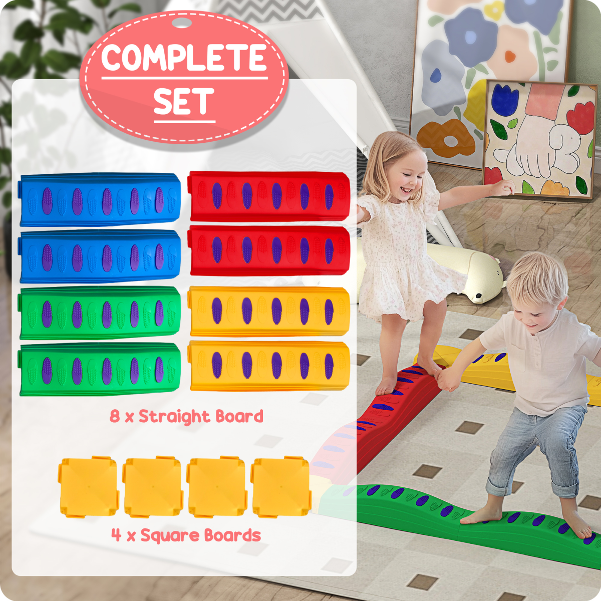 Configurable Balance Beam Set (12 Pieces)