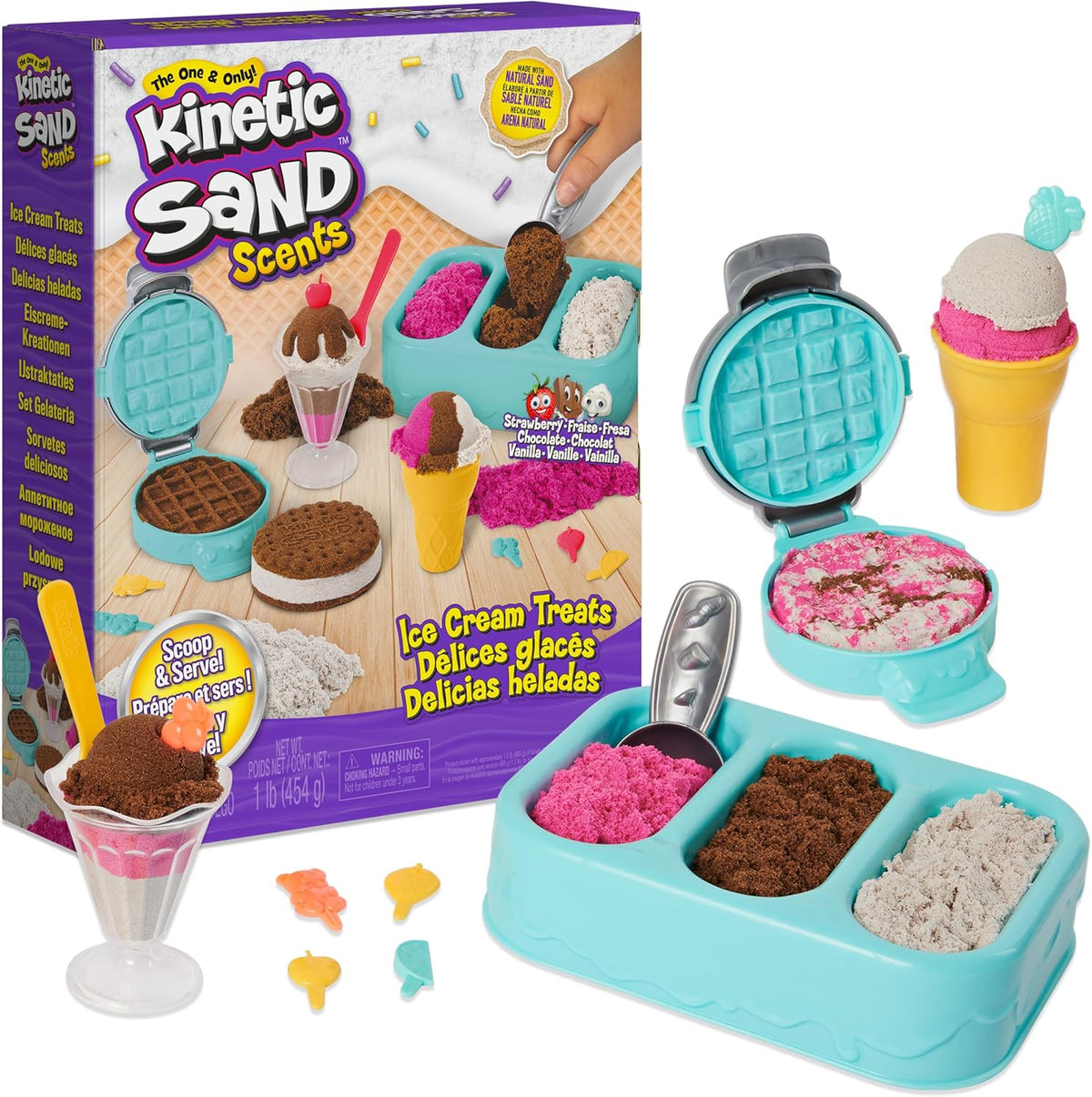 Scented Kinetic Sand Ice Cream Playset