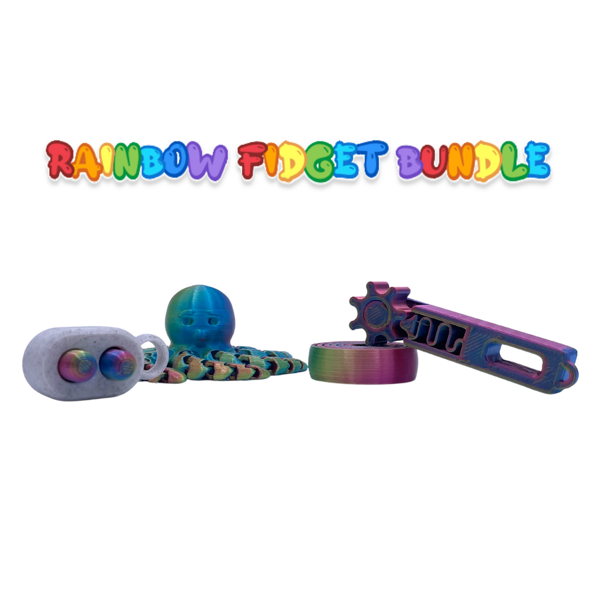 Rainbow Fidget Bundle (4 Toys)