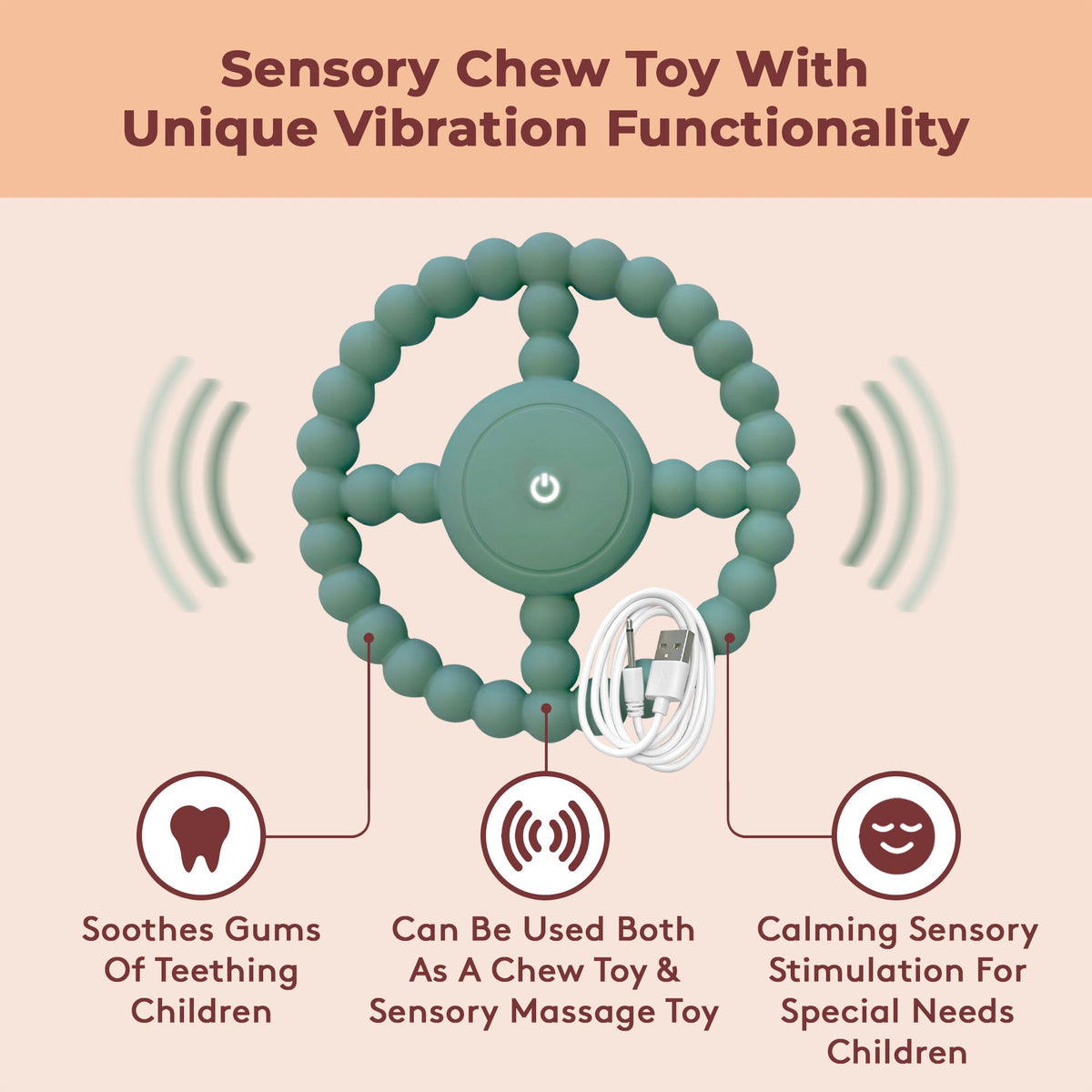 Vibrating Sensory Chew Toy